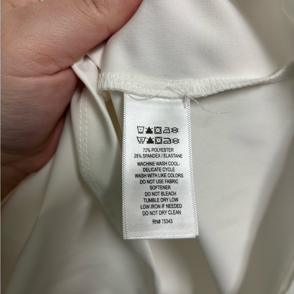 Tommy Bahama Active Sleeveless Golf Top White 1/4 Zip Collared Sporty Size M - Picture 6 of 8